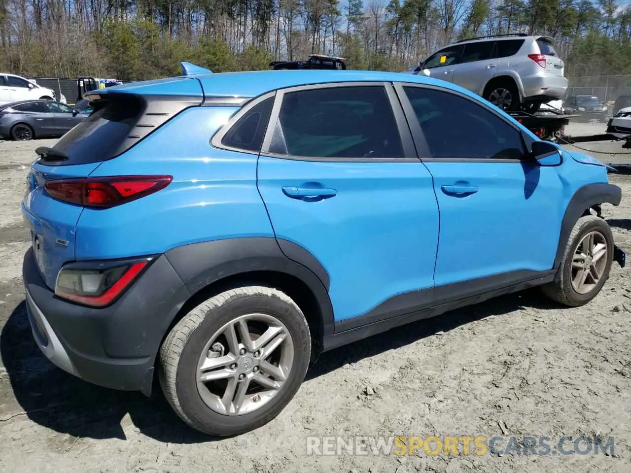 3 Photograph of a damaged car KM8K2CAB8NU797436 HYUNDAI KONA 2022