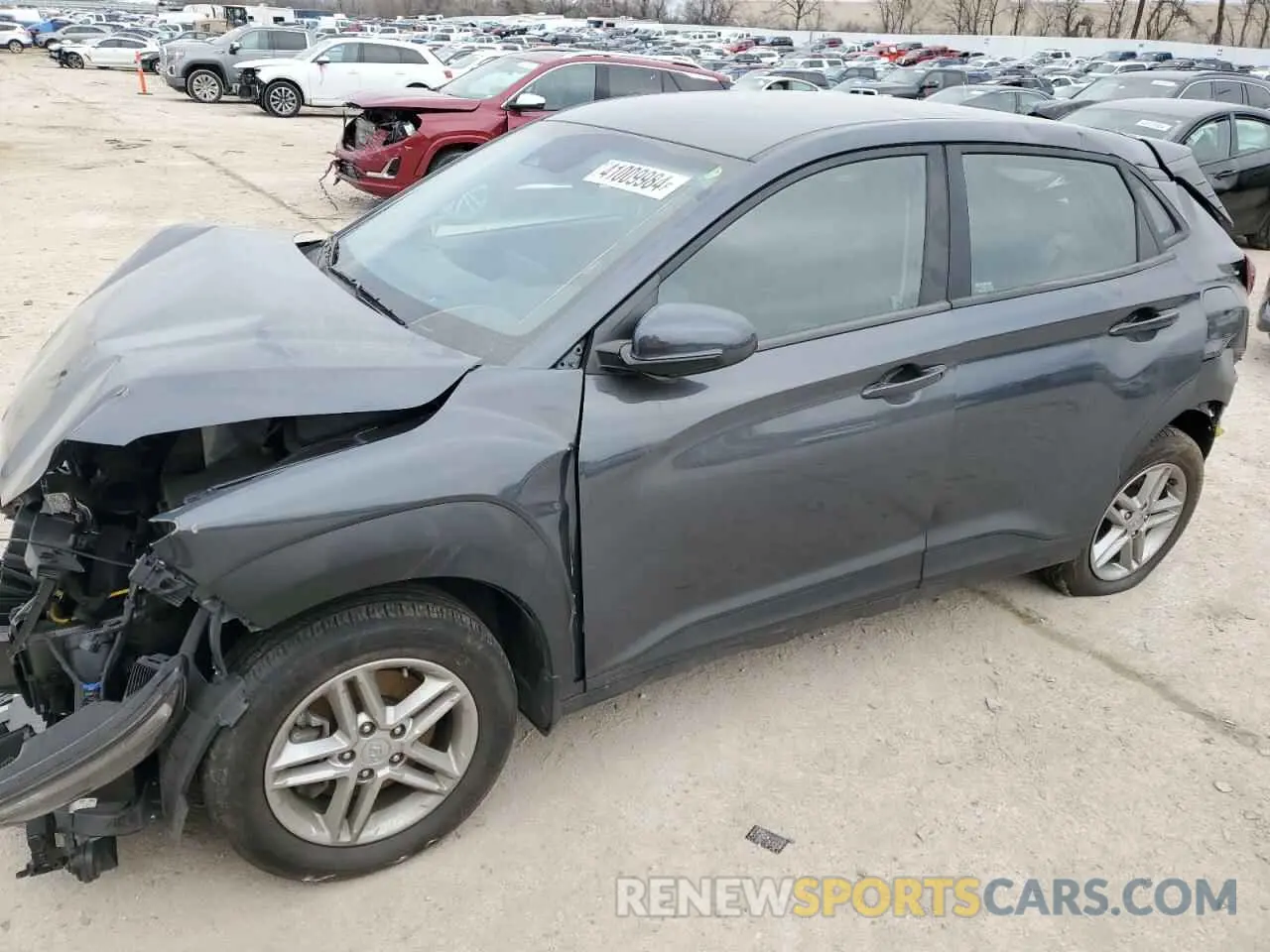 1 Photograph of a damaged car KM8K2CAB8NU818673 HYUNDAI KONA 2022