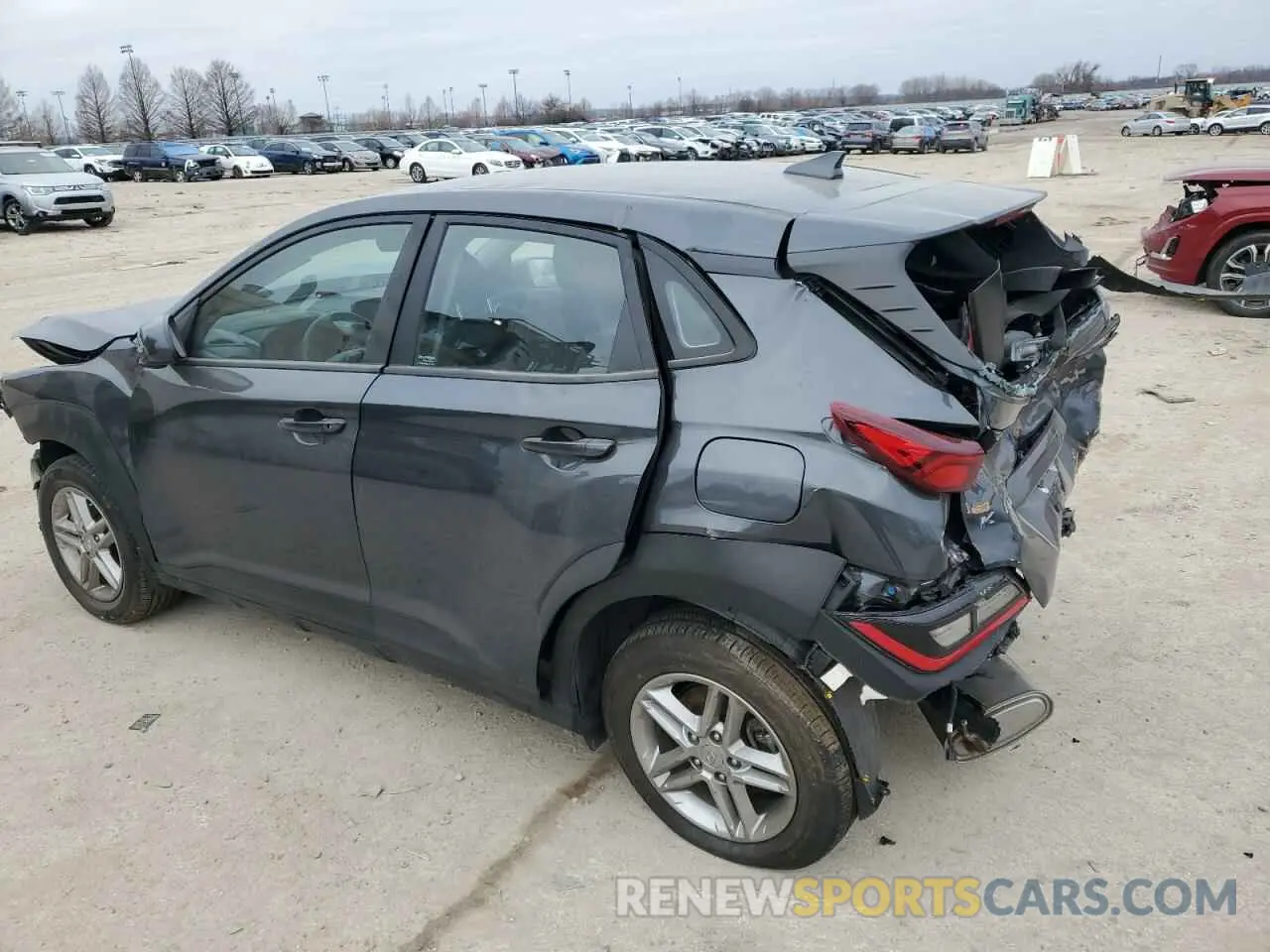 2 Photograph of a damaged car KM8K2CAB8NU818673 HYUNDAI KONA 2022