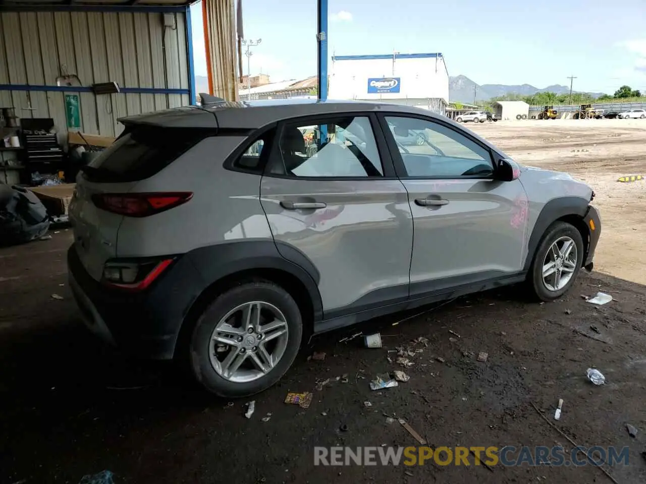 3 Photograph of a damaged car KM8K2CAB9NU908284 HYUNDAI KONA 2022