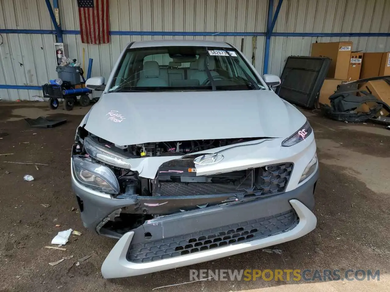 5 Photograph of a damaged car KM8K2CAB9NU908284 HYUNDAI KONA 2022
