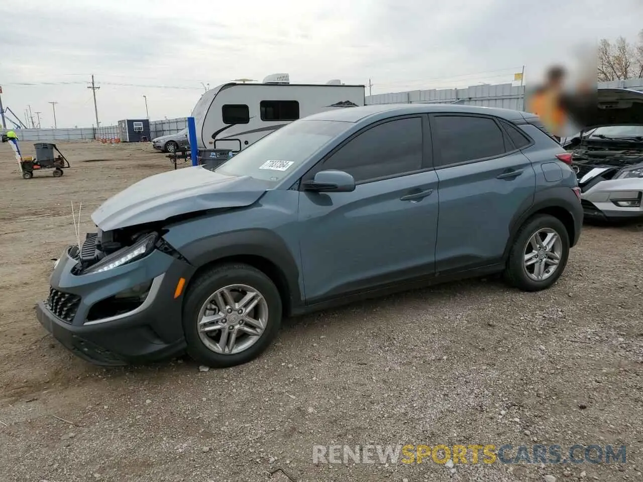 1 Photograph of a damaged car KM8K2CABXNU775390 HYUNDAI KONA 2022