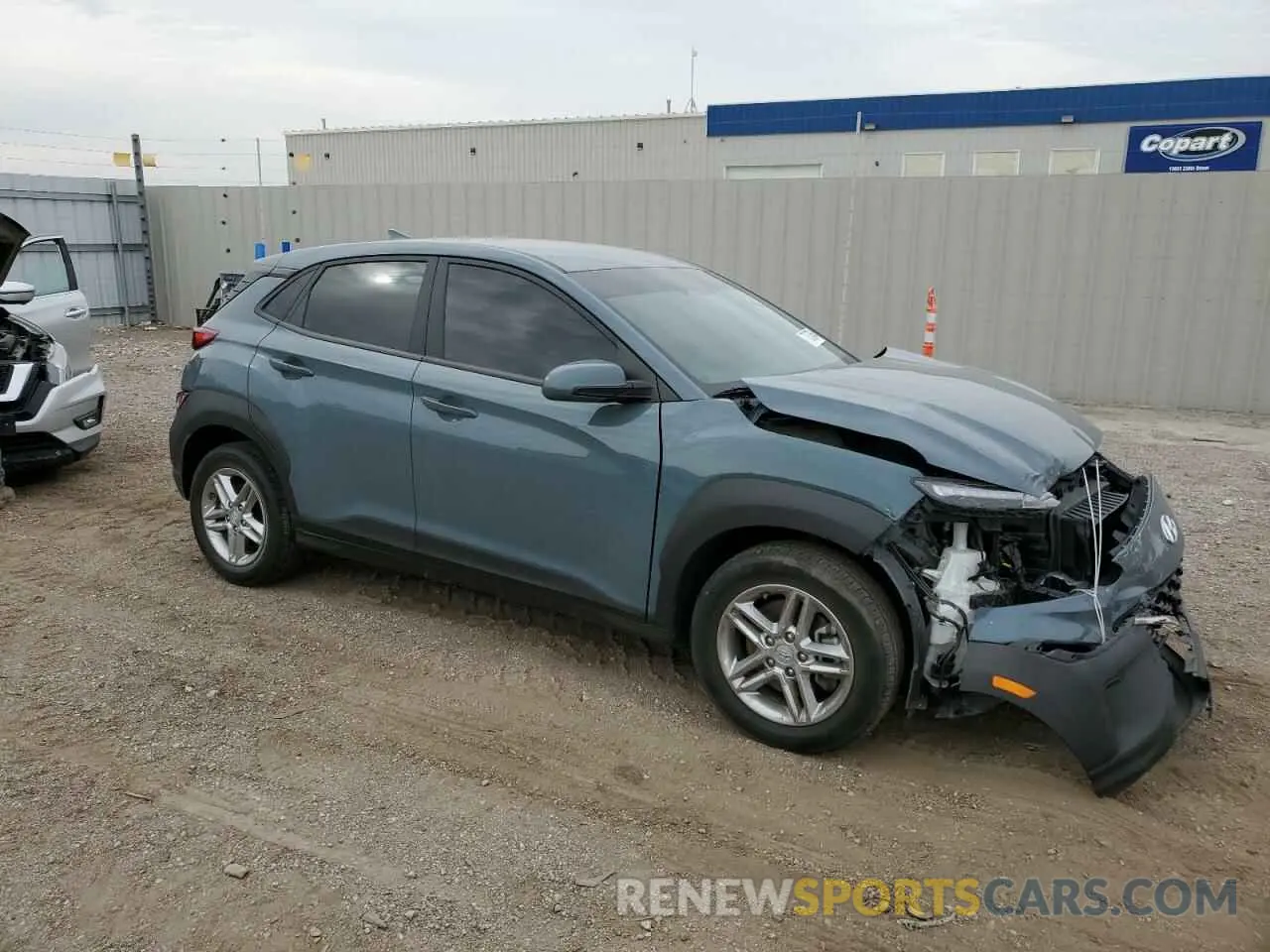 4 Photograph of a damaged car KM8K2CABXNU775390 HYUNDAI KONA 2022