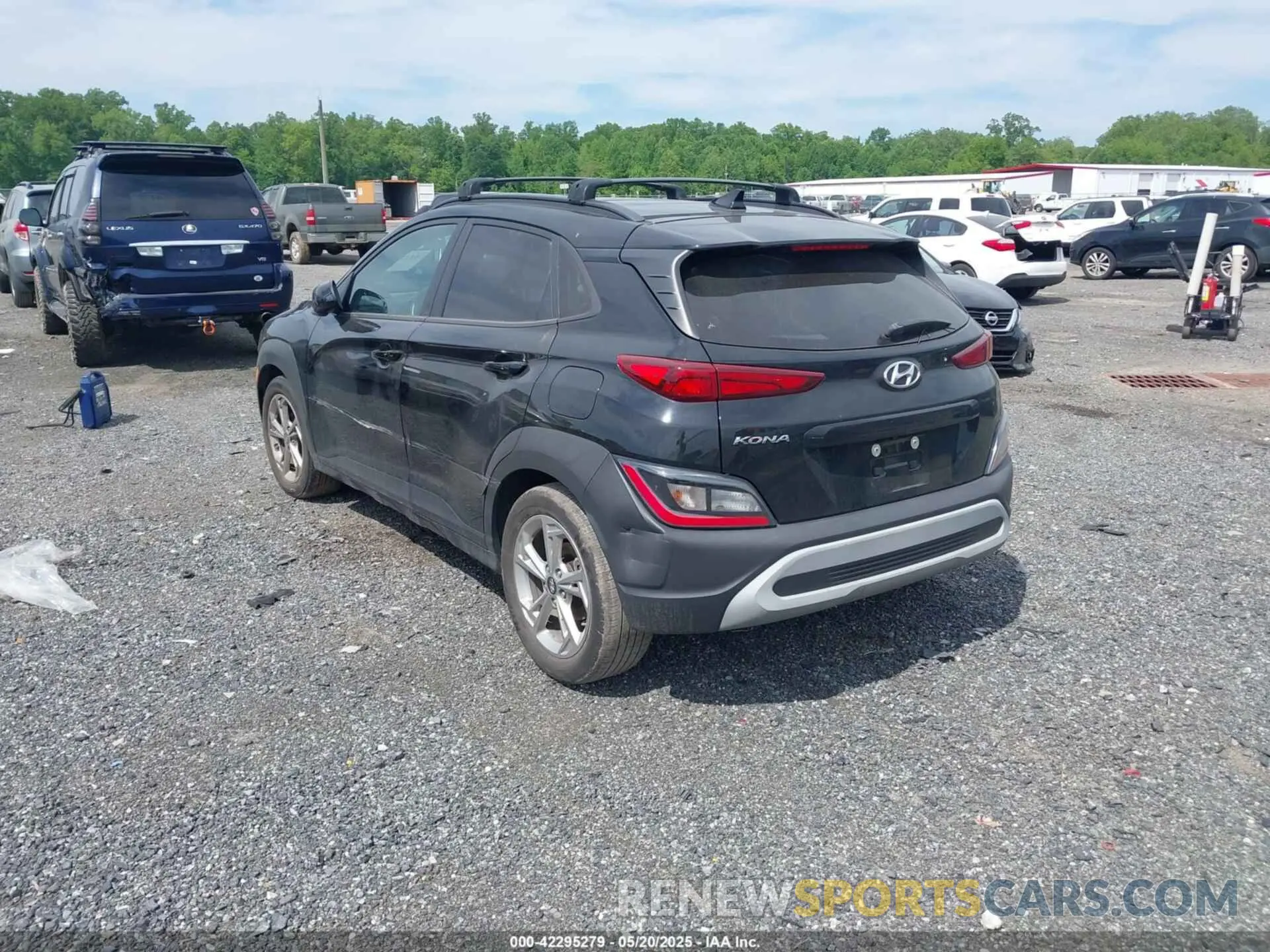 3 Photograph of a damaged car KM8K32AB6NU857401 HYUNDAI KONA 2022