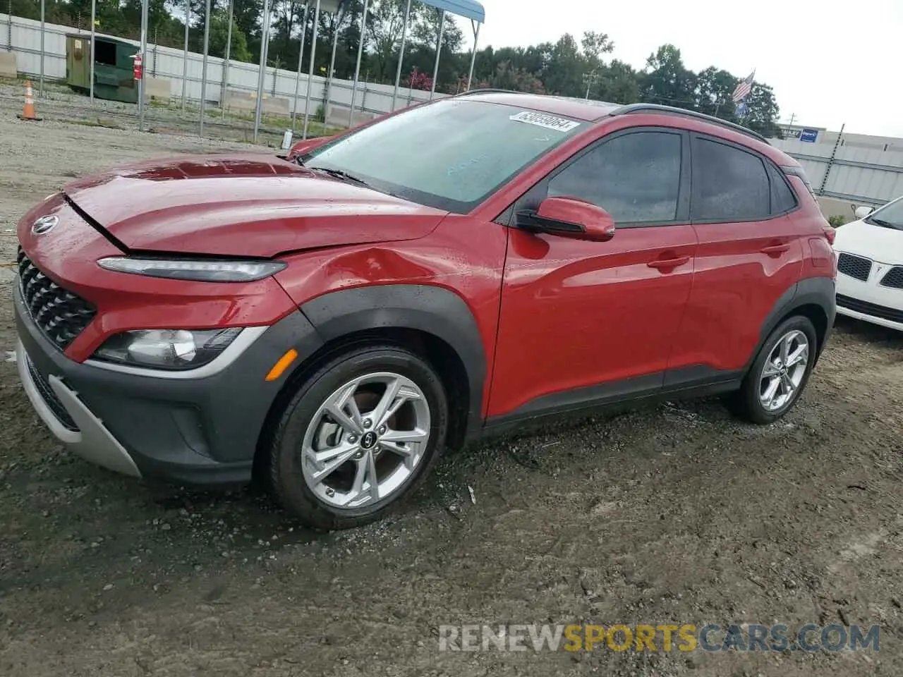 1 Photograph of a damaged car KM8K32AB7NU878788 HYUNDAI KONA 2022