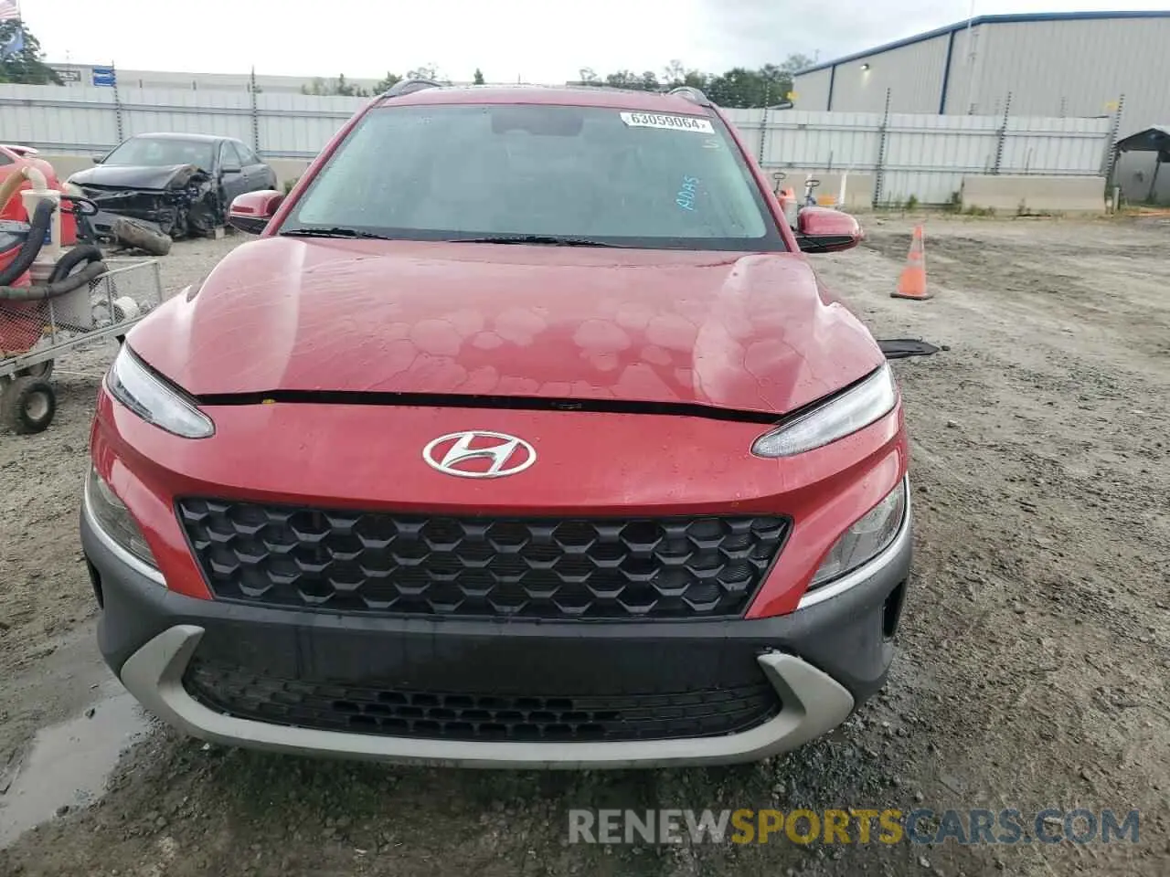 5 Photograph of a damaged car KM8K32AB7NU878788 HYUNDAI KONA 2022