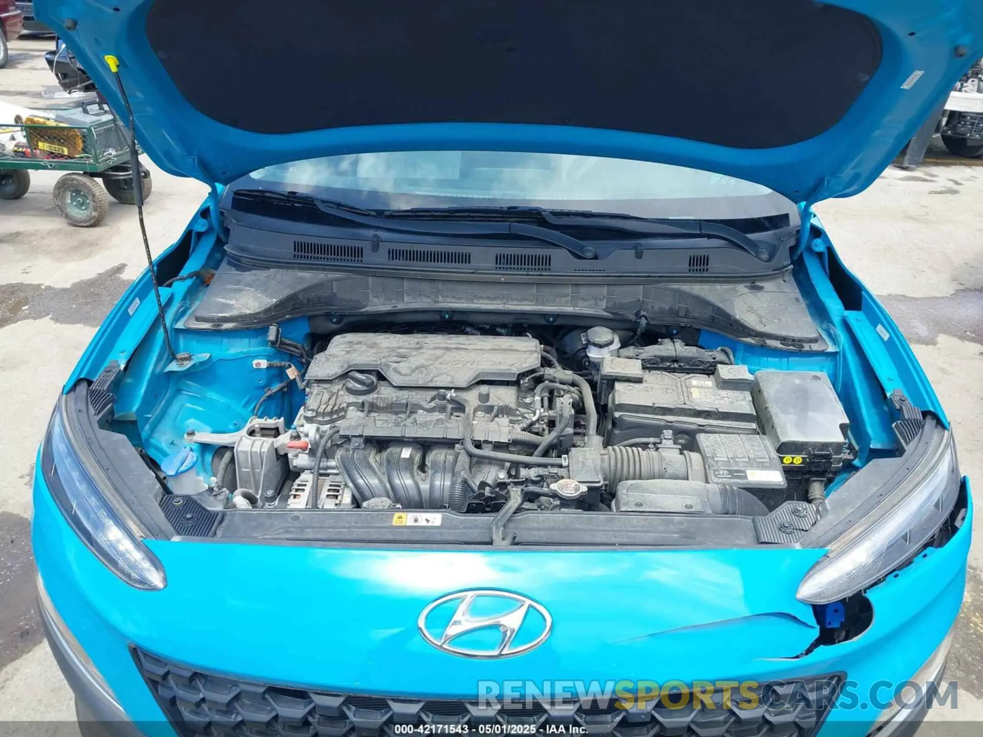 10 Photograph of a damaged car KM8K32AB8NU770762 HYUNDAI KONA 2022