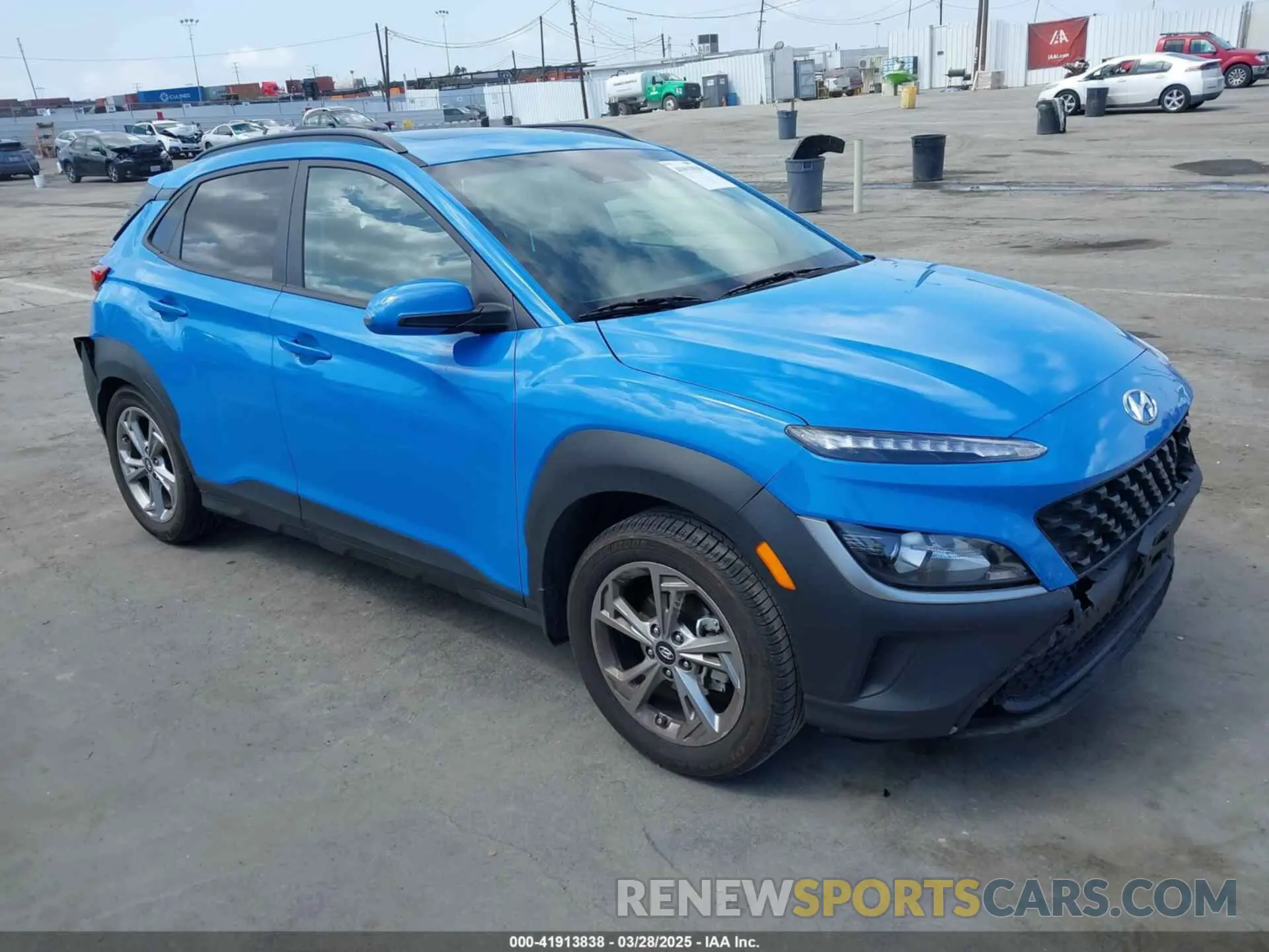 1 Photograph of a damaged car KM8K32AB9NU916456 HYUNDAI KONA 2022