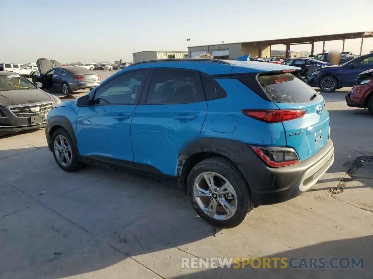 2 Photograph of a damaged car KM8K32AB9NU928669 HYUNDAI KONA 2022