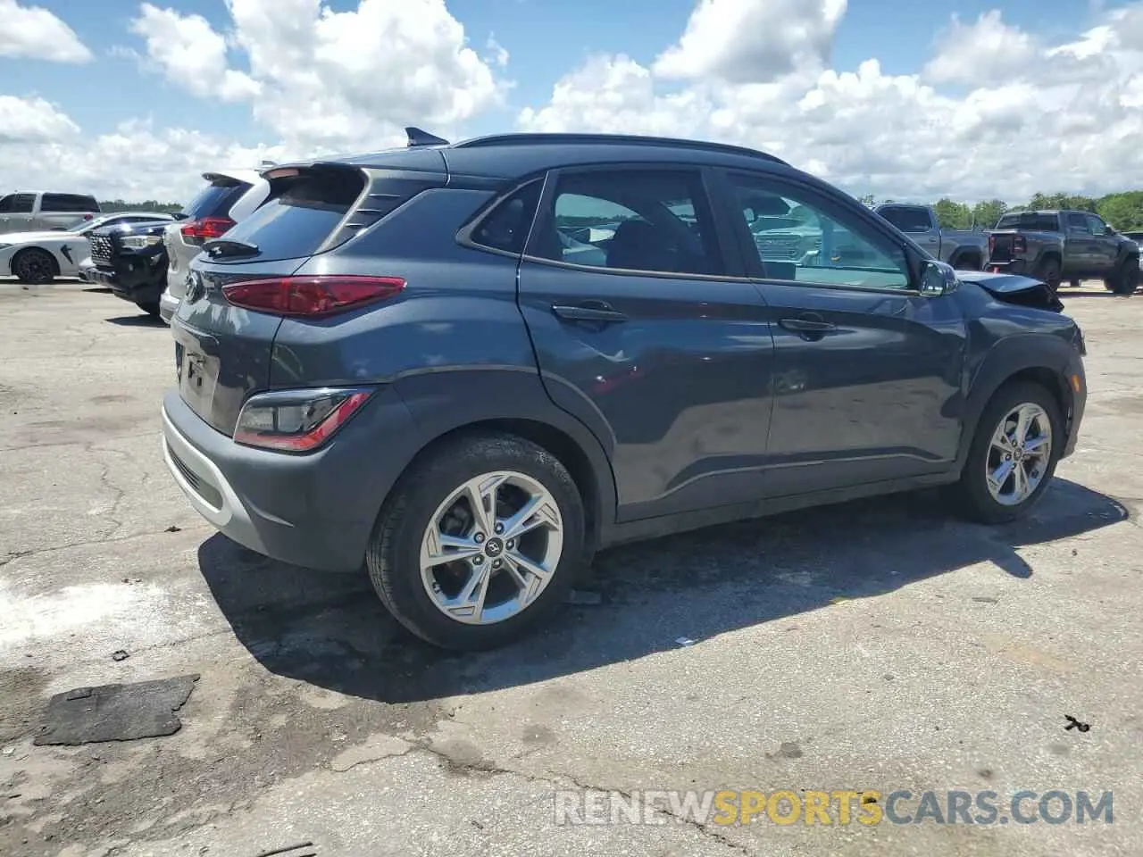 3 Photograph of a damaged car KM8K32ABXNU794013 HYUNDAI KONA 2022