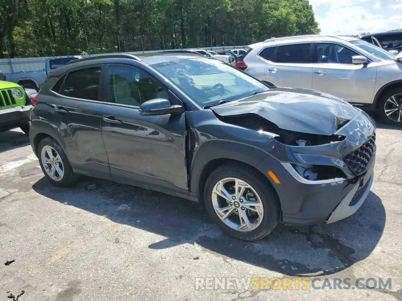 4 Photograph of a damaged car KM8K32ABXNU794013 HYUNDAI KONA 2022