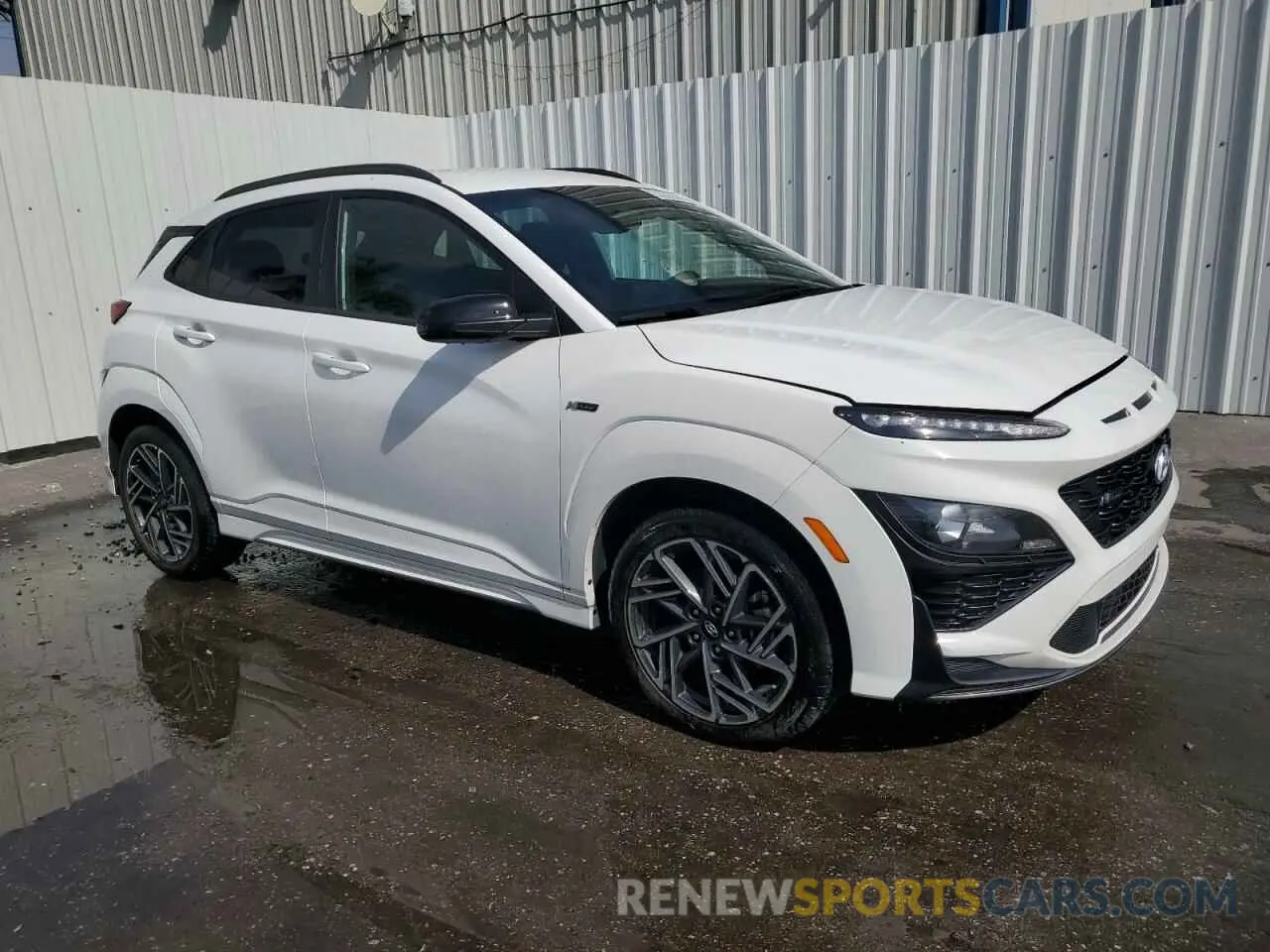 4 Photograph of a damaged car KM8K33A30NU770396 HYUNDAI KONA 2022