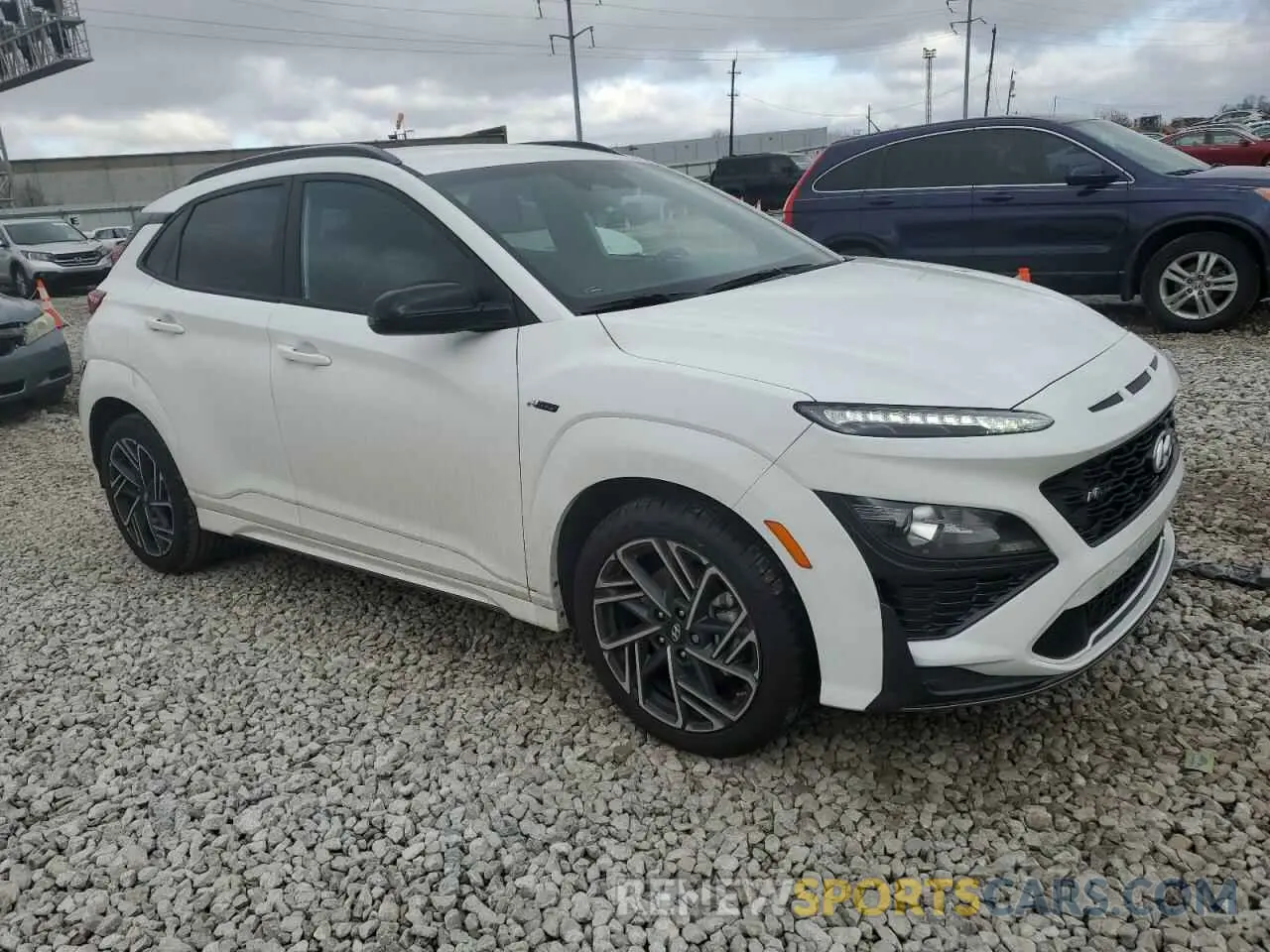 4 Photograph of a damaged car KM8K33A30NU901021 HYUNDAI KONA 2022