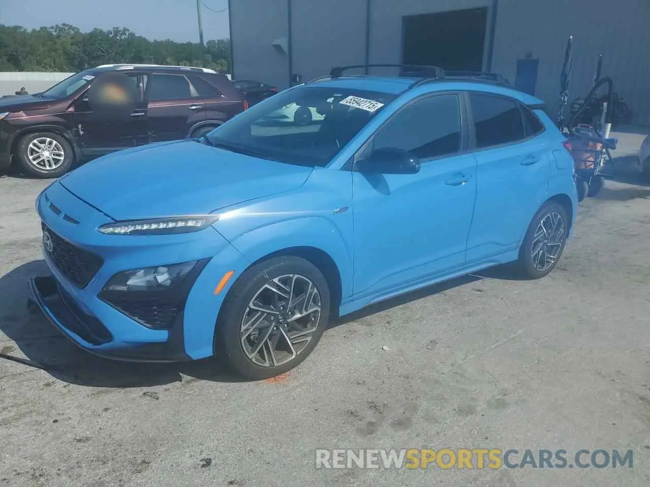 1 Photograph of a damaged car KM8K33A35NU794676 HYUNDAI KONA 2022