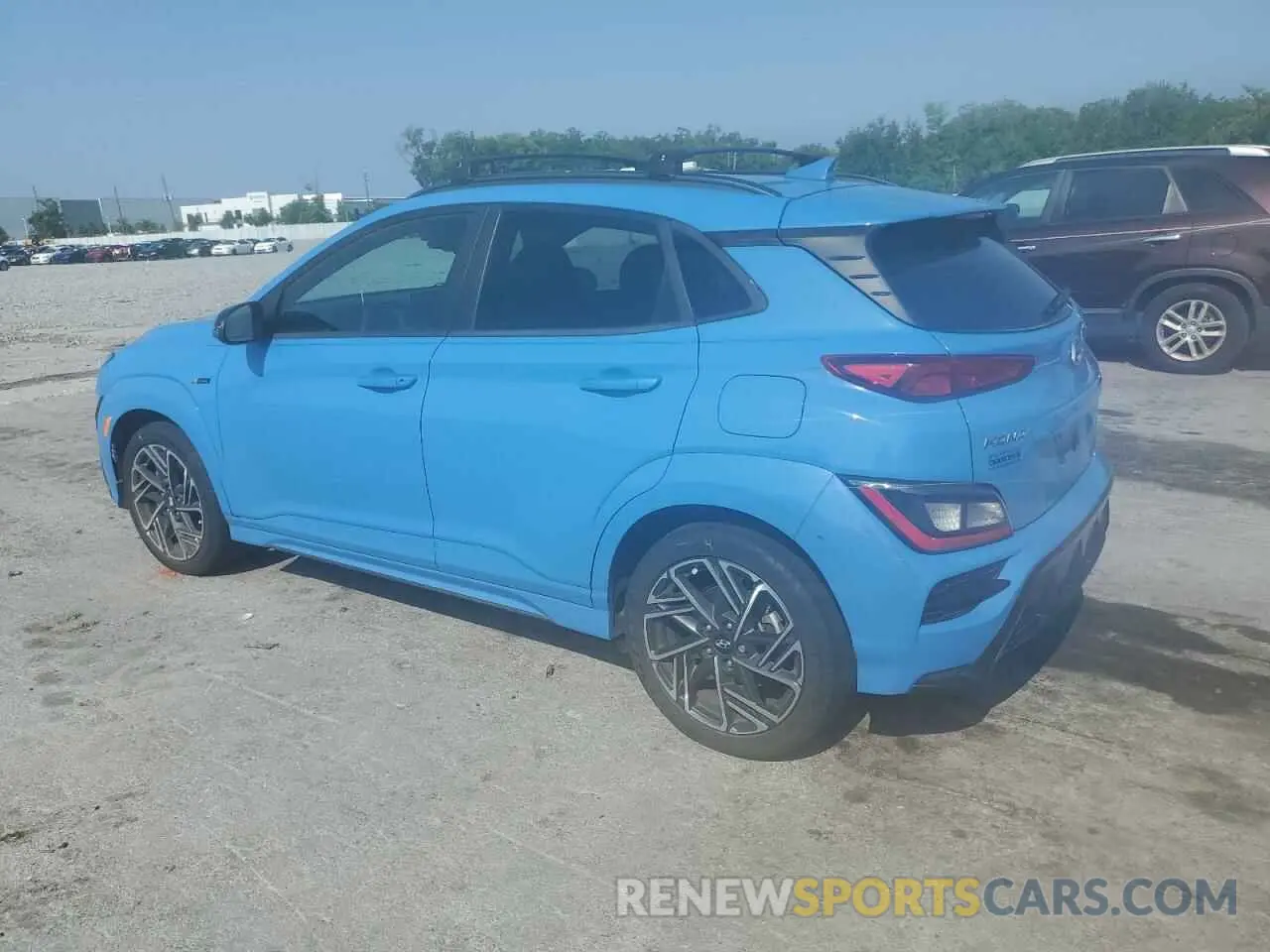 2 Photograph of a damaged car KM8K33A35NU794676 HYUNDAI KONA 2022