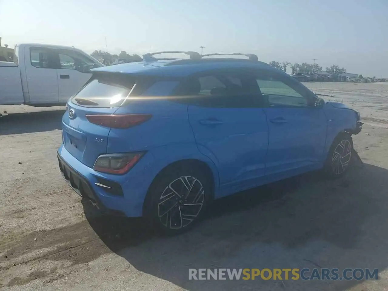 3 Photograph of a damaged car KM8K33A35NU794676 HYUNDAI KONA 2022