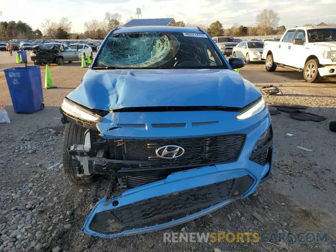 5 Photograph of a damaged car KM8K33A36NU917563 HYUNDAI KONA 2022