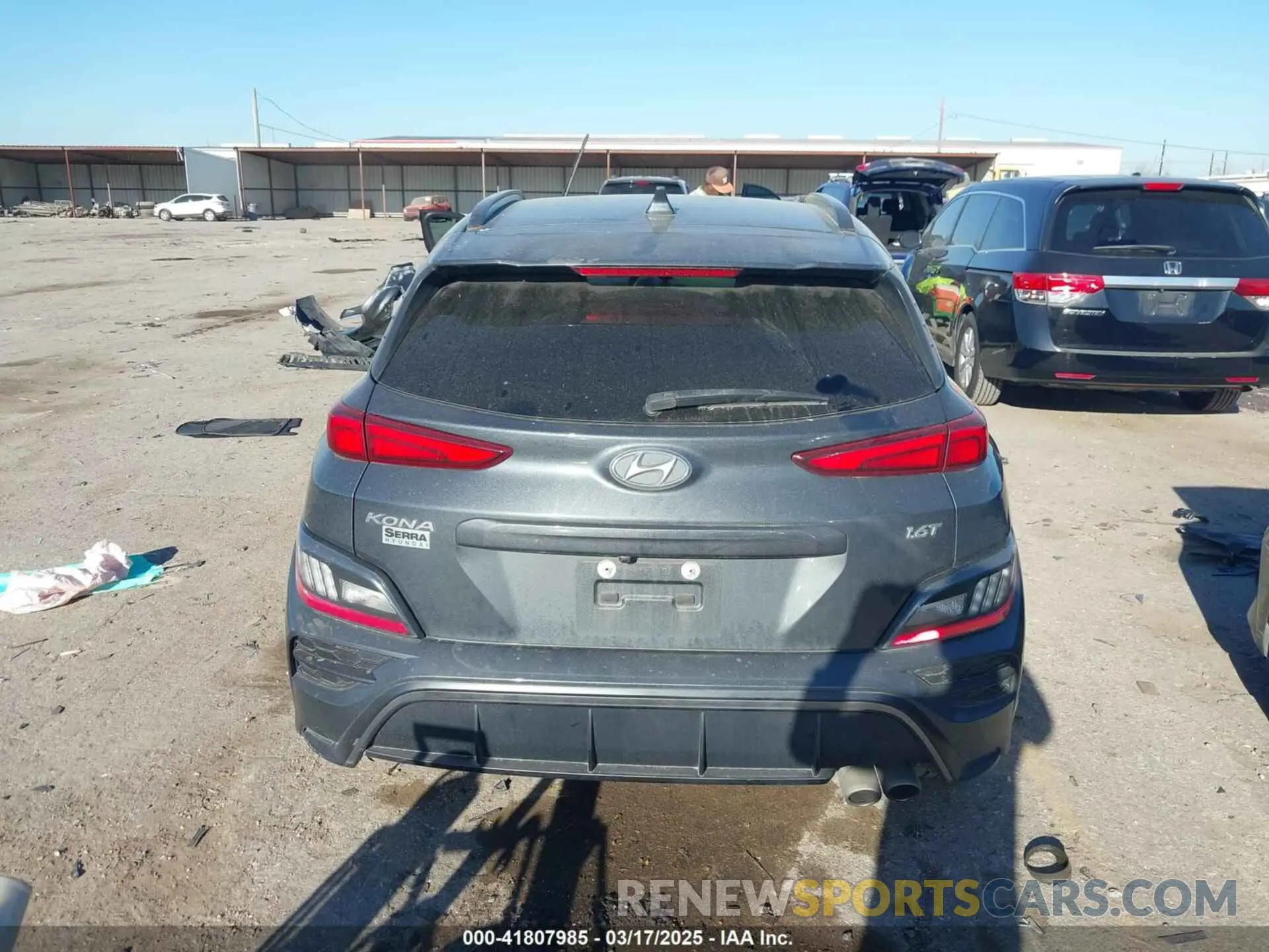 15 Photograph of a damaged car KM8K33A37NU909777 HYUNDAI KONA 2022