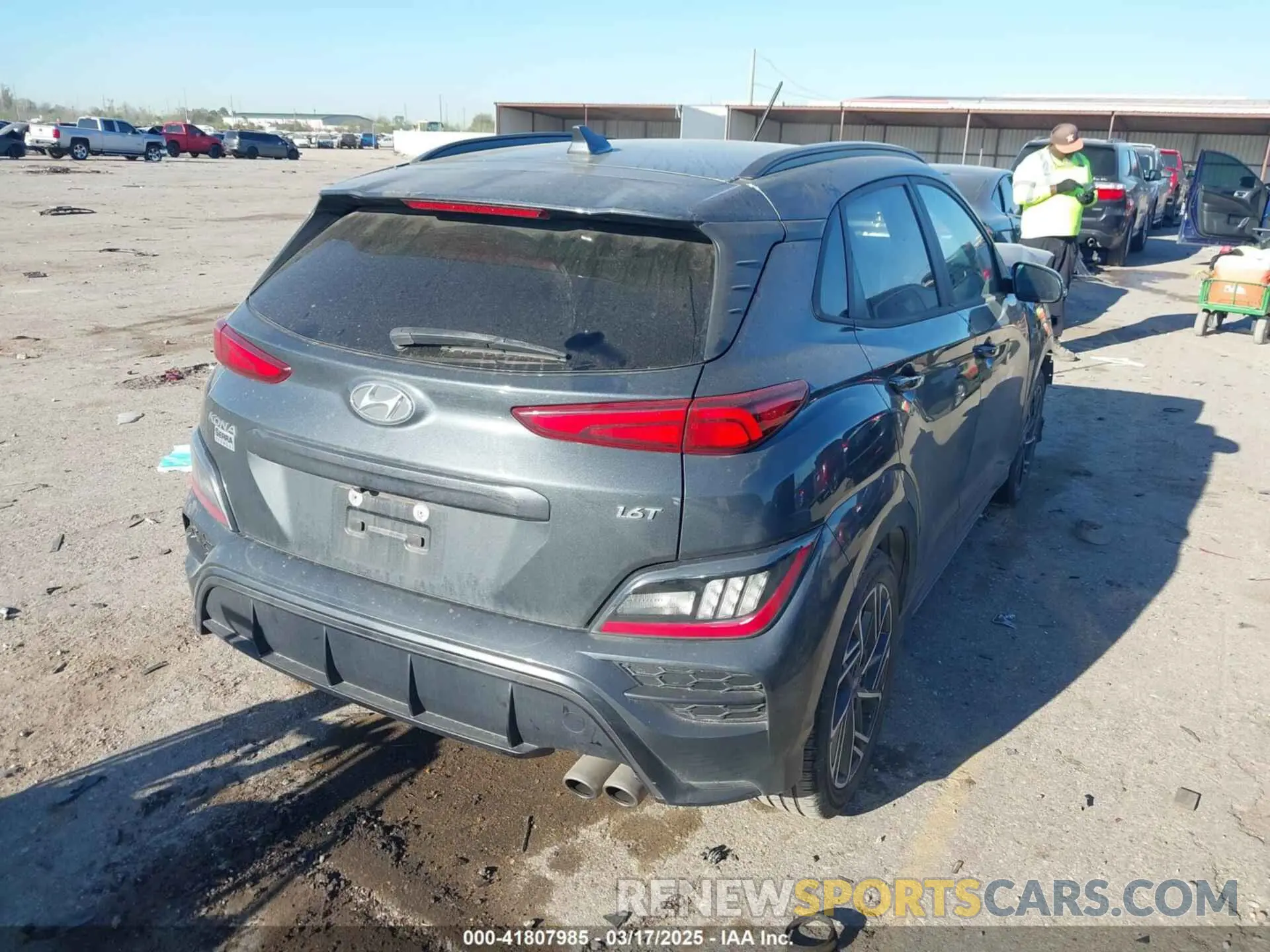 4 Photograph of a damaged car KM8K33A37NU909777 HYUNDAI KONA 2022