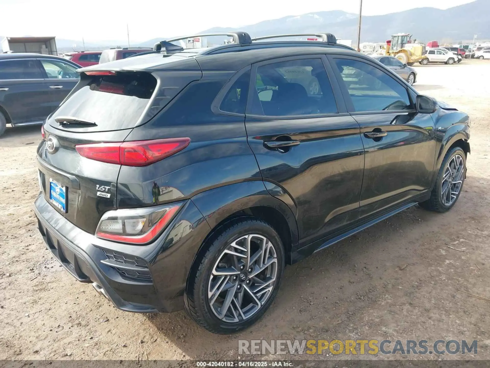 4 Photograph of a damaged car KM8K3CA30NU773377 HYUNDAI KONA 2022