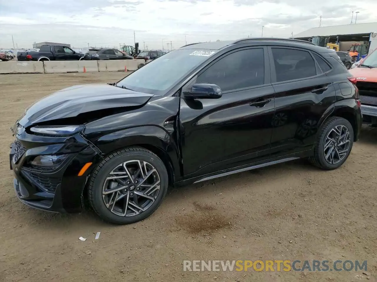 1 Photograph of a damaged car KM8K3CA30NU868957 HYUNDAI KONA 2022