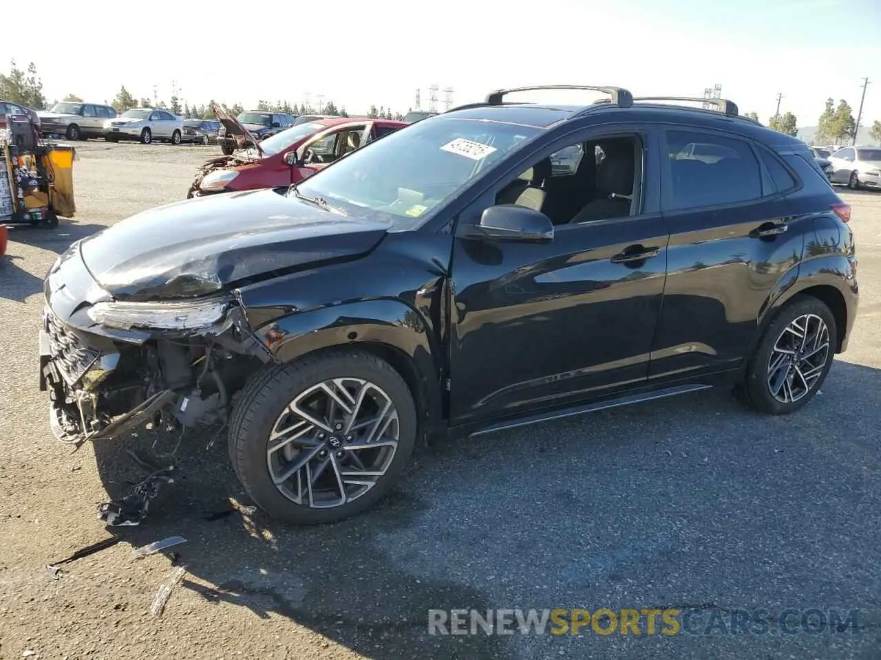 1 Photograph of a damaged car KM8K3CA33NU855586 HYUNDAI KONA 2022