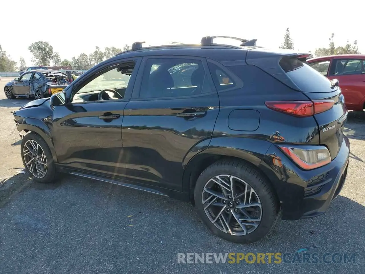 2 Photograph of a damaged car KM8K3CA33NU855586 HYUNDAI KONA 2022