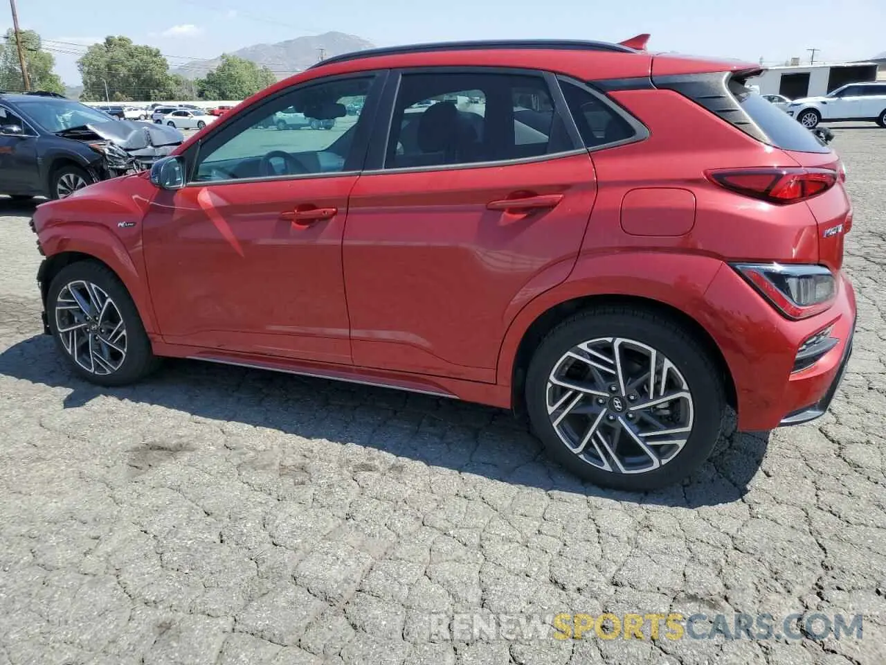 2 Photograph of a damaged car KM8K3CA34NU790750 HYUNDAI KONA 2022