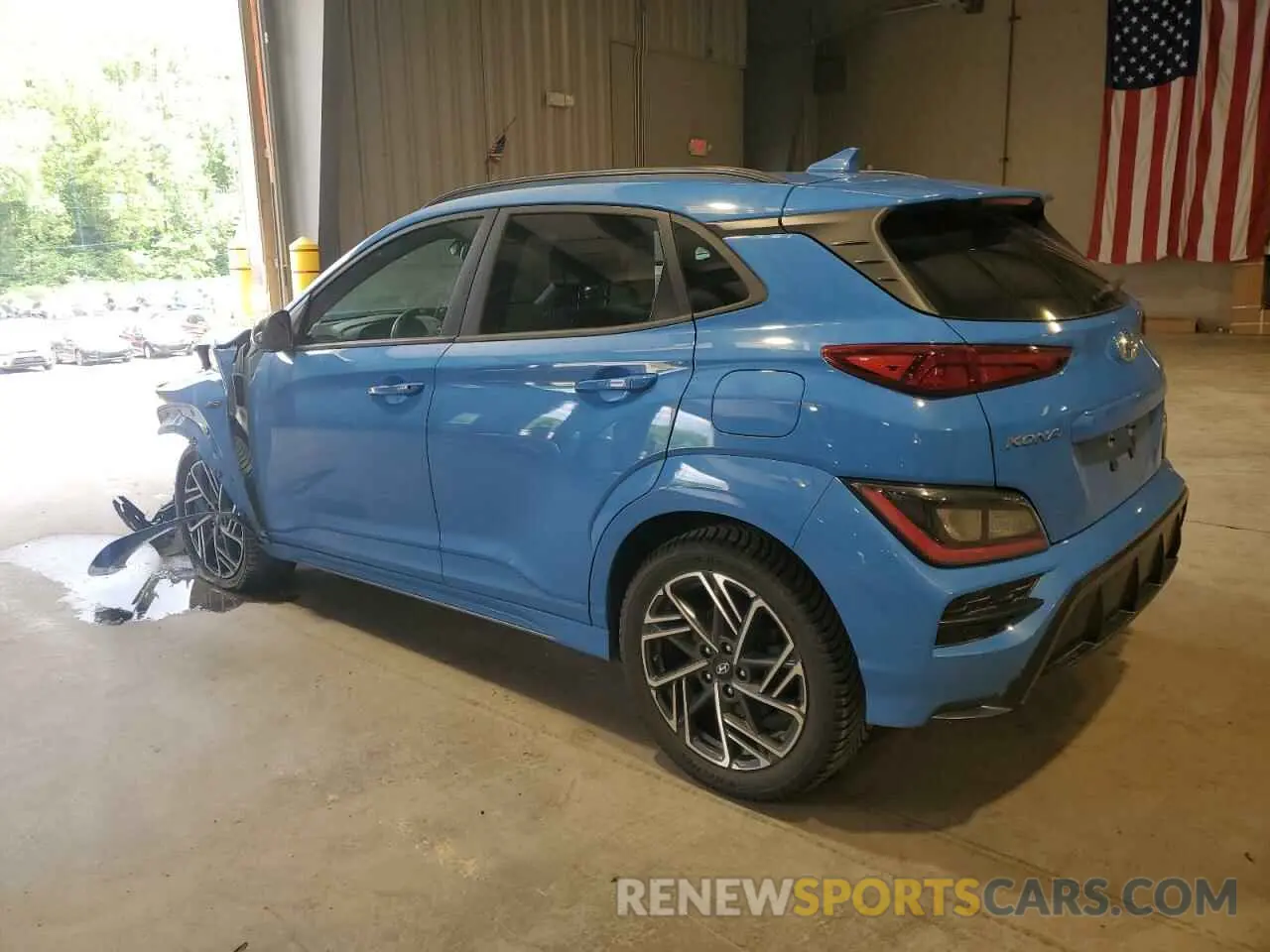 2 Photograph of a damaged car KM8K3CA34NU902544 HYUNDAI KONA 2022