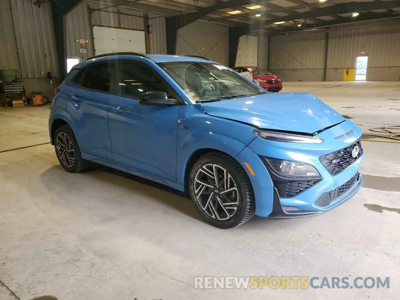 4 Photograph of a damaged car KM8K3CA34NU902544 HYUNDAI KONA 2022