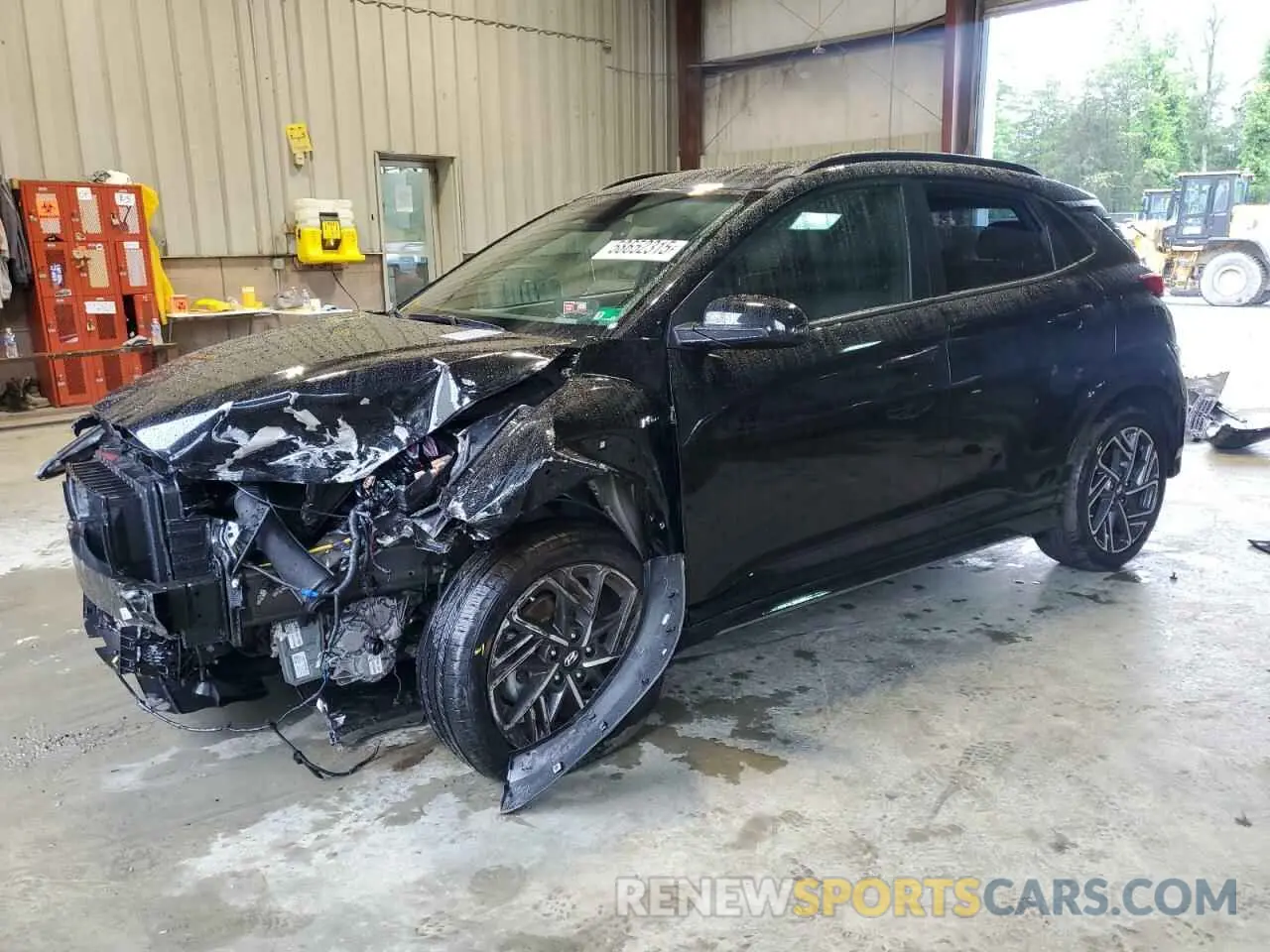 1 Photograph of a damaged car KM8K3CA39NU862042 HYUNDAI KONA 2022