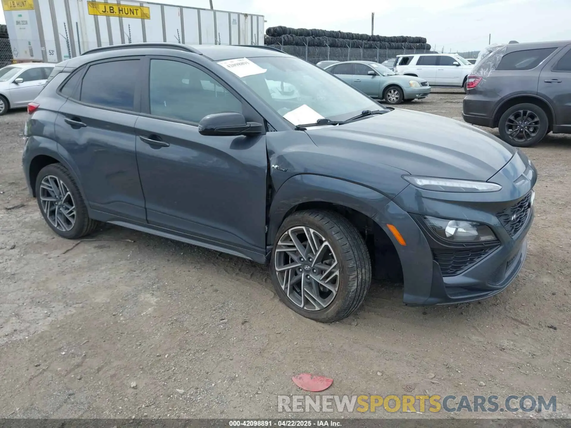 1 Photograph of a damaged car KM8K3CA3XNU774519 HYUNDAI KONA 2022