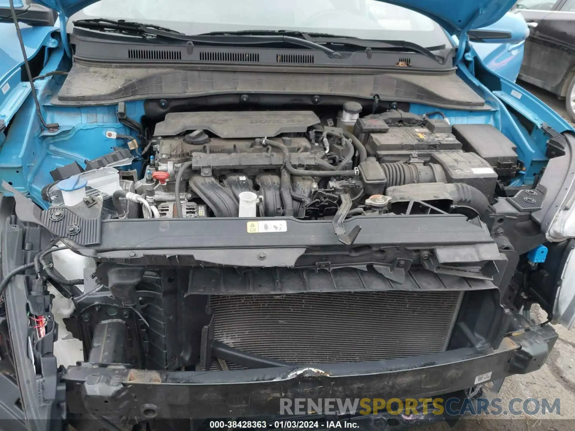 10 Photograph of a damaged car KM8K3CAB1NU762587 HYUNDAI KONA 2022