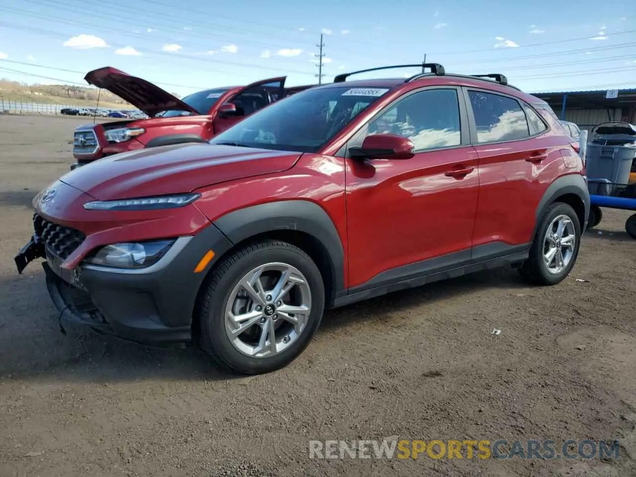 1 Photograph of a damaged car KM8K3CAB2NU757141 HYUNDAI KONA 2022