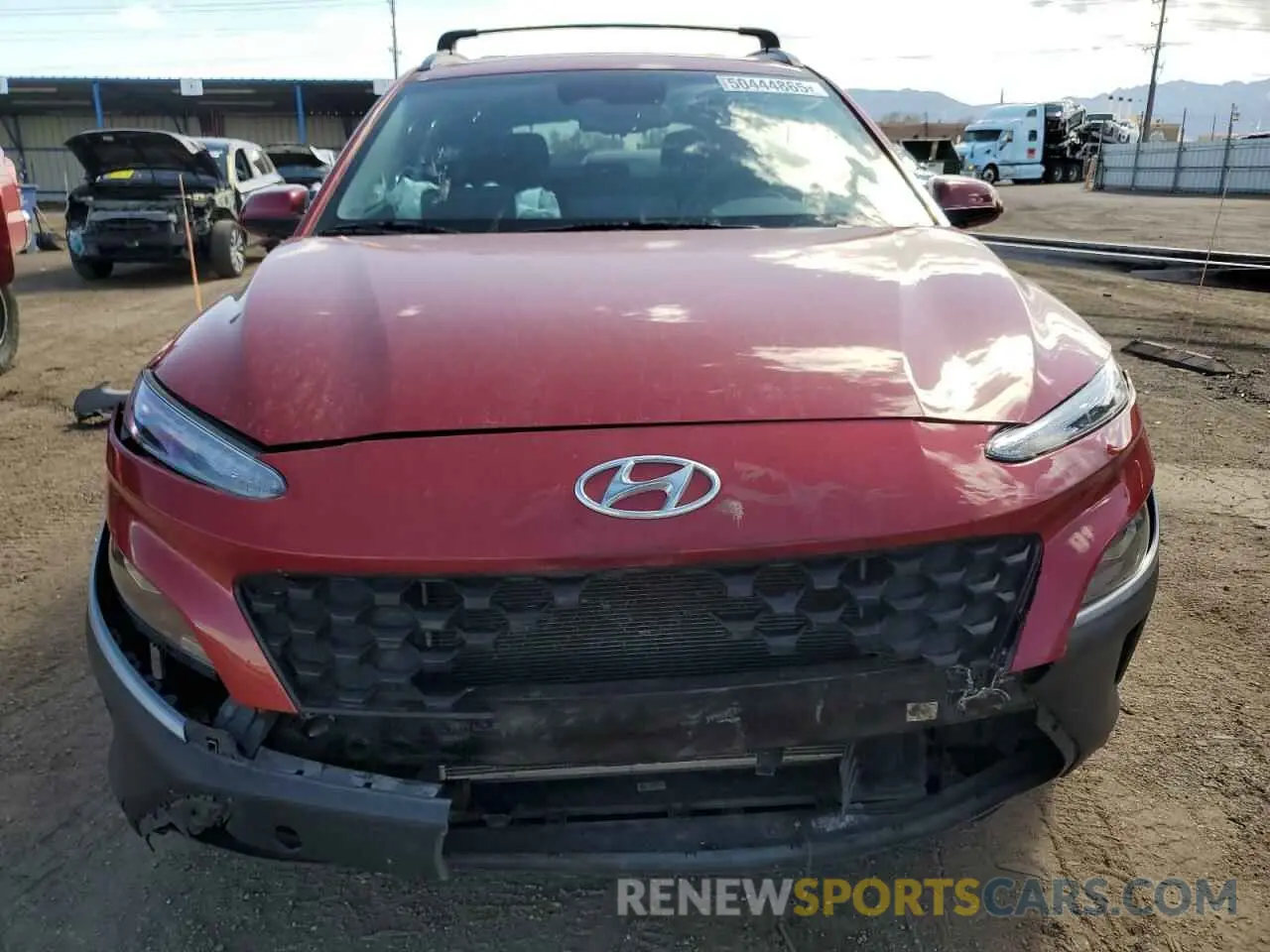 5 Photograph of a damaged car KM8K3CAB2NU757141 HYUNDAI KONA 2022