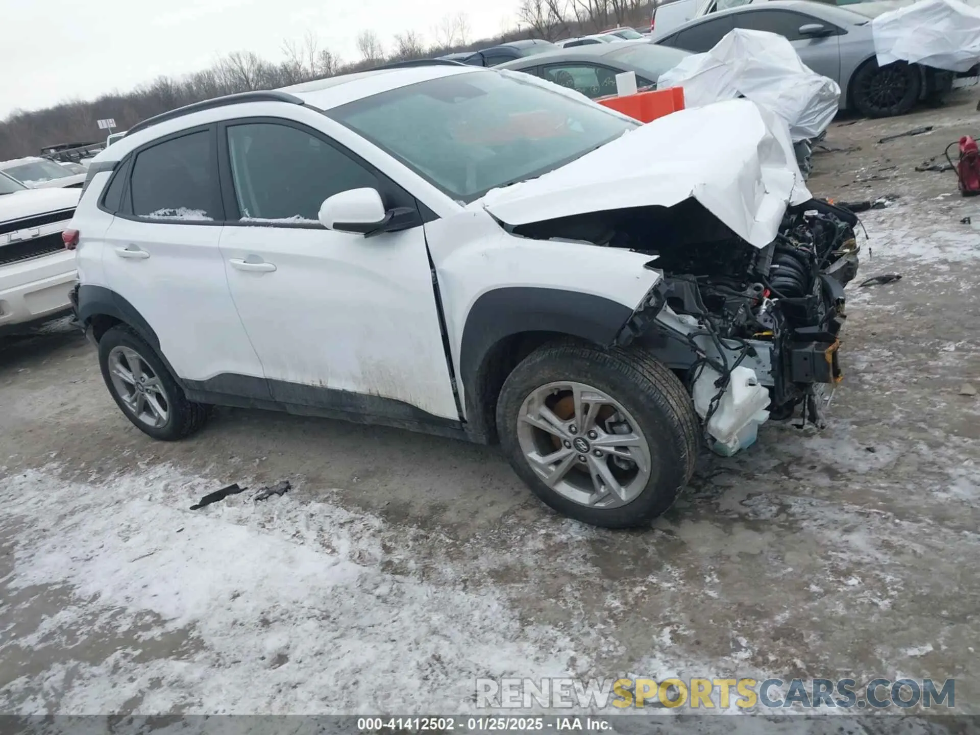 1 Photograph of a damaged car KM8K3CAB3NU786387 HYUNDAI KONA 2022