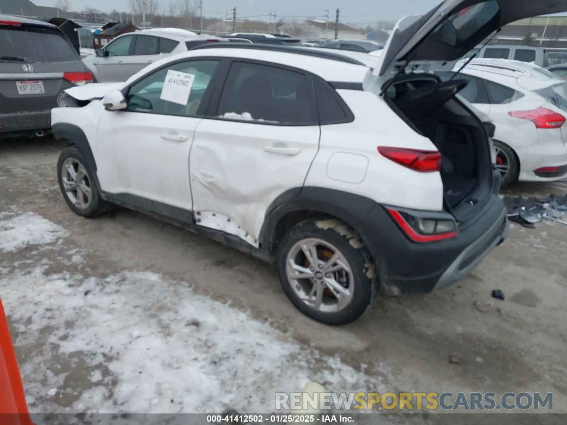 3 Photograph of a damaged car KM8K3CAB3NU786387 HYUNDAI KONA 2022