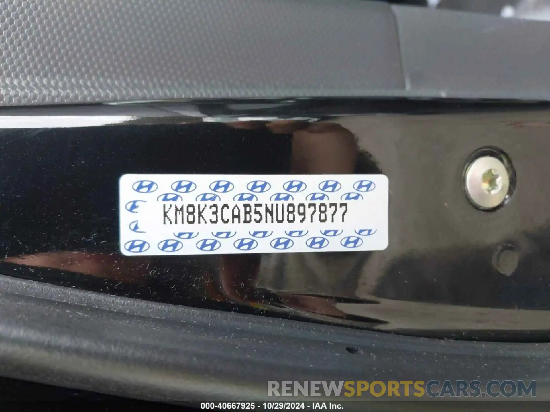 9 Photograph of a damaged car KM8K3CAB5NU897877 HYUNDAI KONA 2022