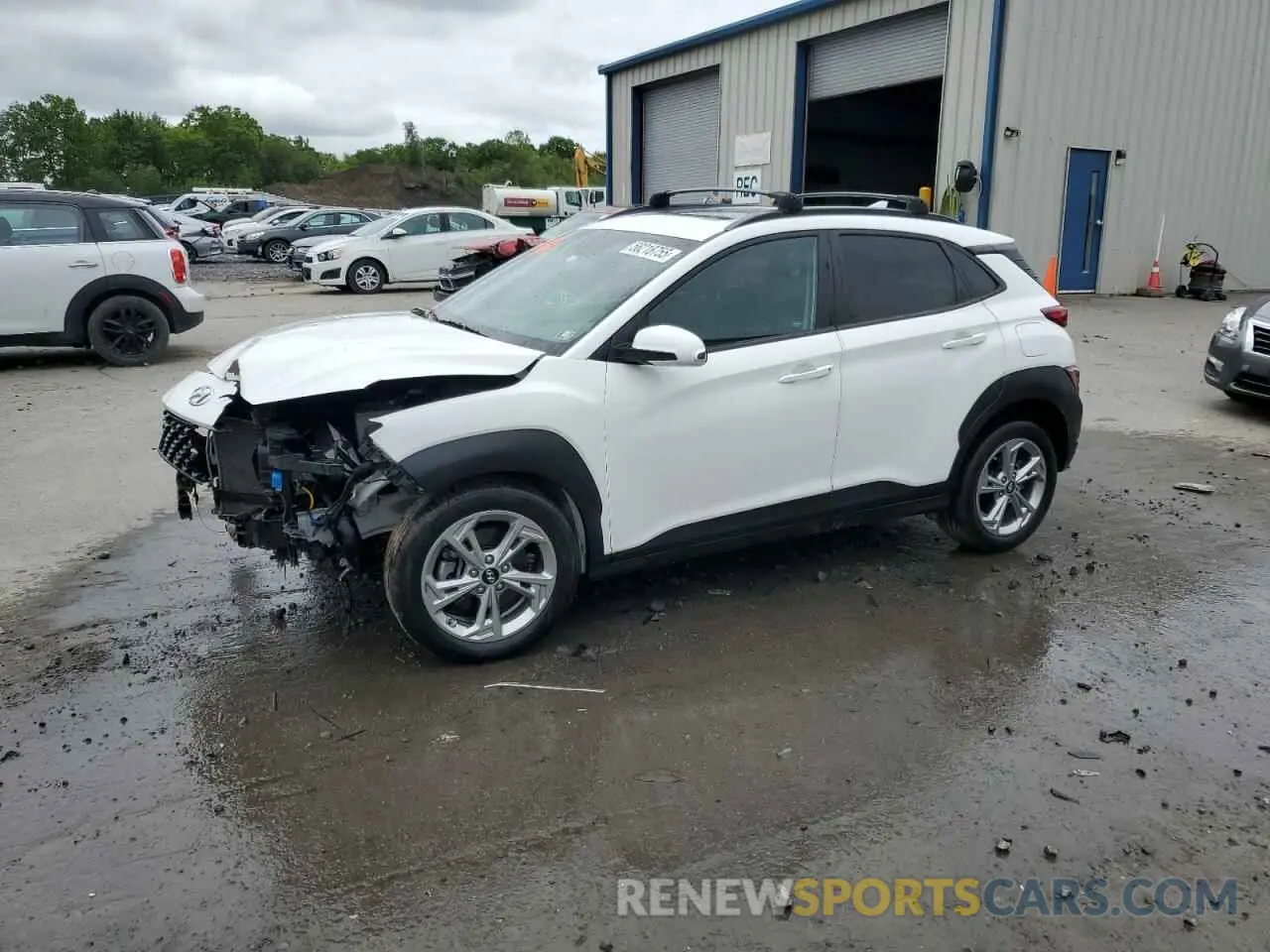 1 Photograph of a damaged car KM8K3CAB9NU786393 HYUNDAI KONA 2022