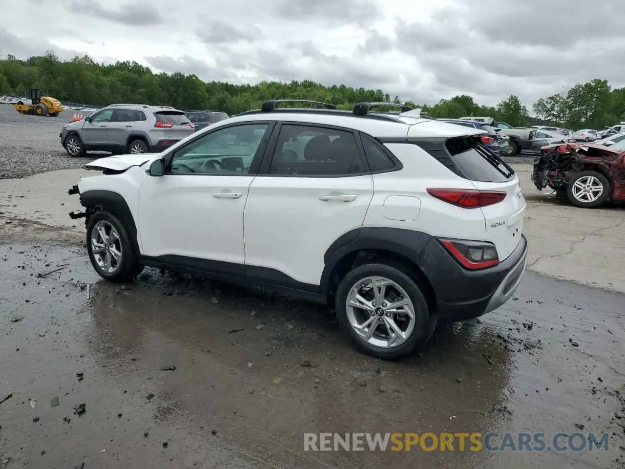 2 Photograph of a damaged car KM8K3CAB9NU786393 HYUNDAI KONA 2022