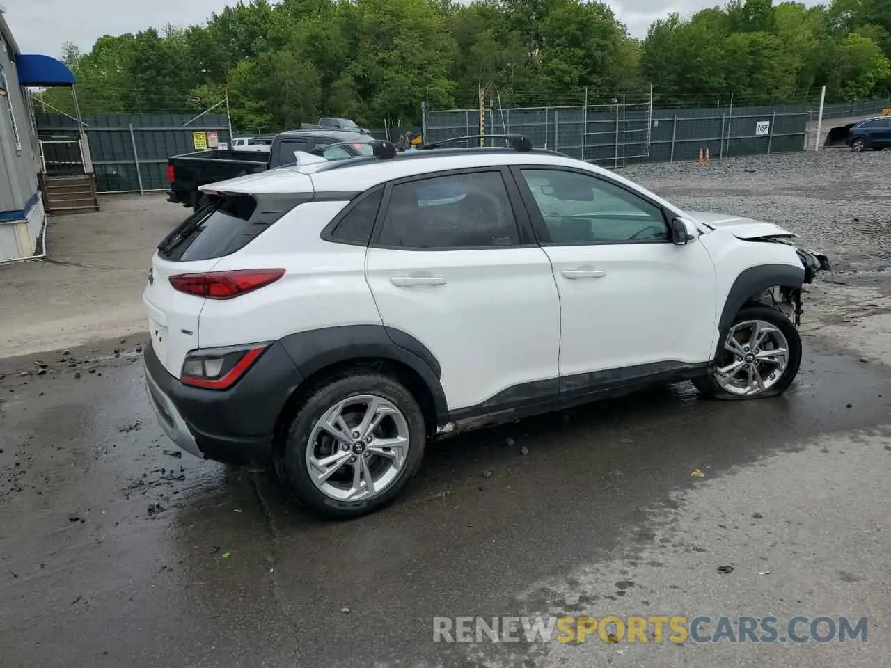 3 Photograph of a damaged car KM8K3CAB9NU786393 HYUNDAI KONA 2022