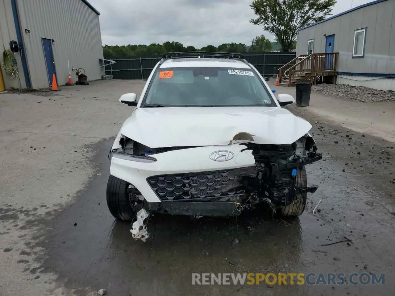 5 Photograph of a damaged car KM8K3CAB9NU786393 HYUNDAI KONA 2022