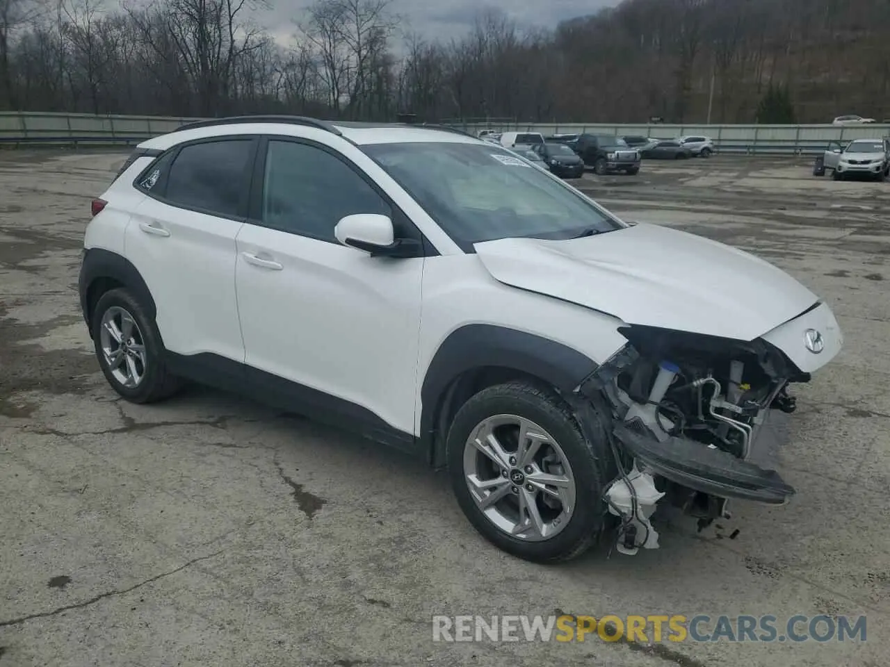 4 Photograph of a damaged car KM8K3CAB9NU860217 HYUNDAI KONA 2022