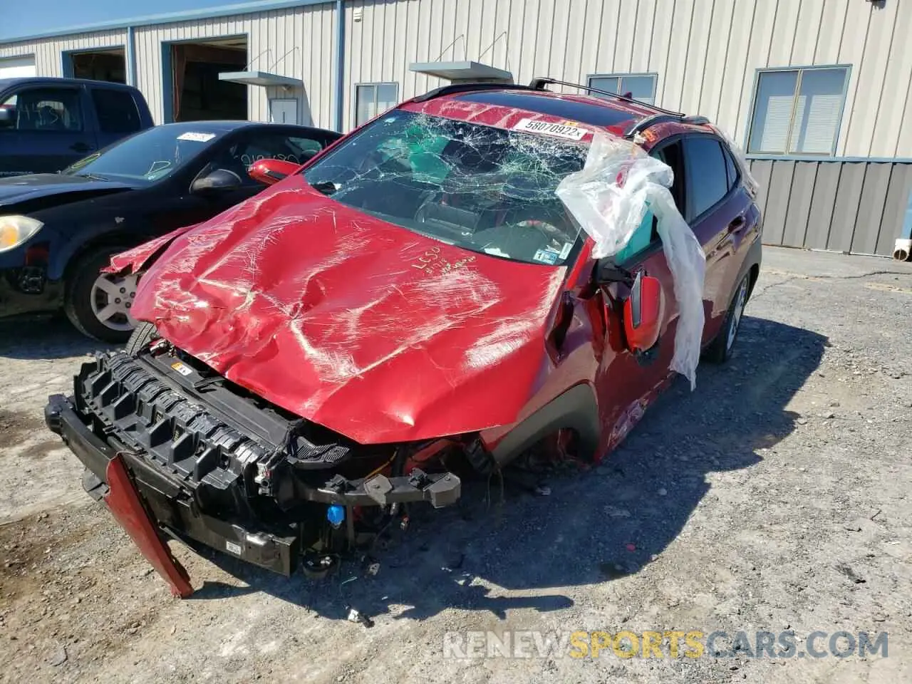 2 Photograph of a damaged car KM8K3CAB9NU860508 HYUNDAI KONA 2022