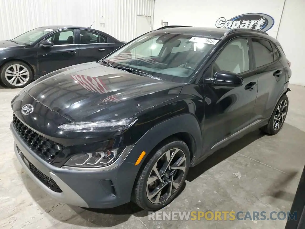 1 Photograph of a damaged car KM8K53A30NU814536 HYUNDAI KONA 2022