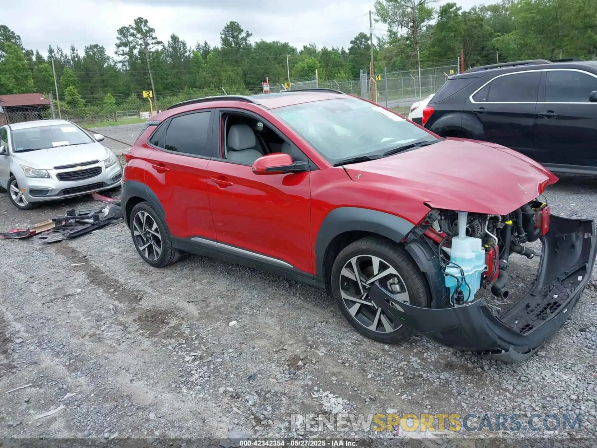 1 Photograph of a damaged car KM8K53A30NU861307 HYUNDAI KONA 2022
