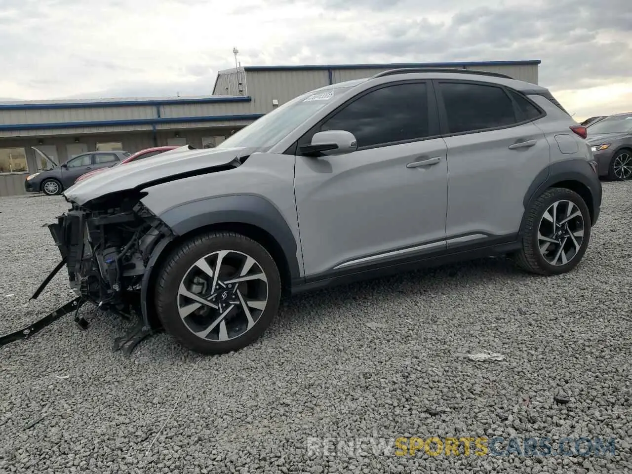 1 Photograph of a damaged car KM8K53A31NU799044 HYUNDAI KONA 2022