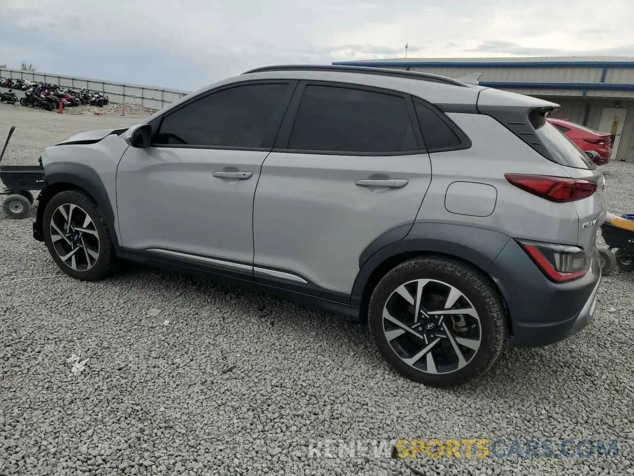2 Photograph of a damaged car KM8K53A31NU799044 HYUNDAI KONA 2022