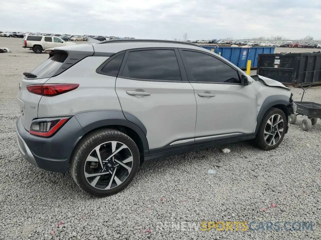 3 Photograph of a damaged car KM8K53A31NU799044 HYUNDAI KONA 2022