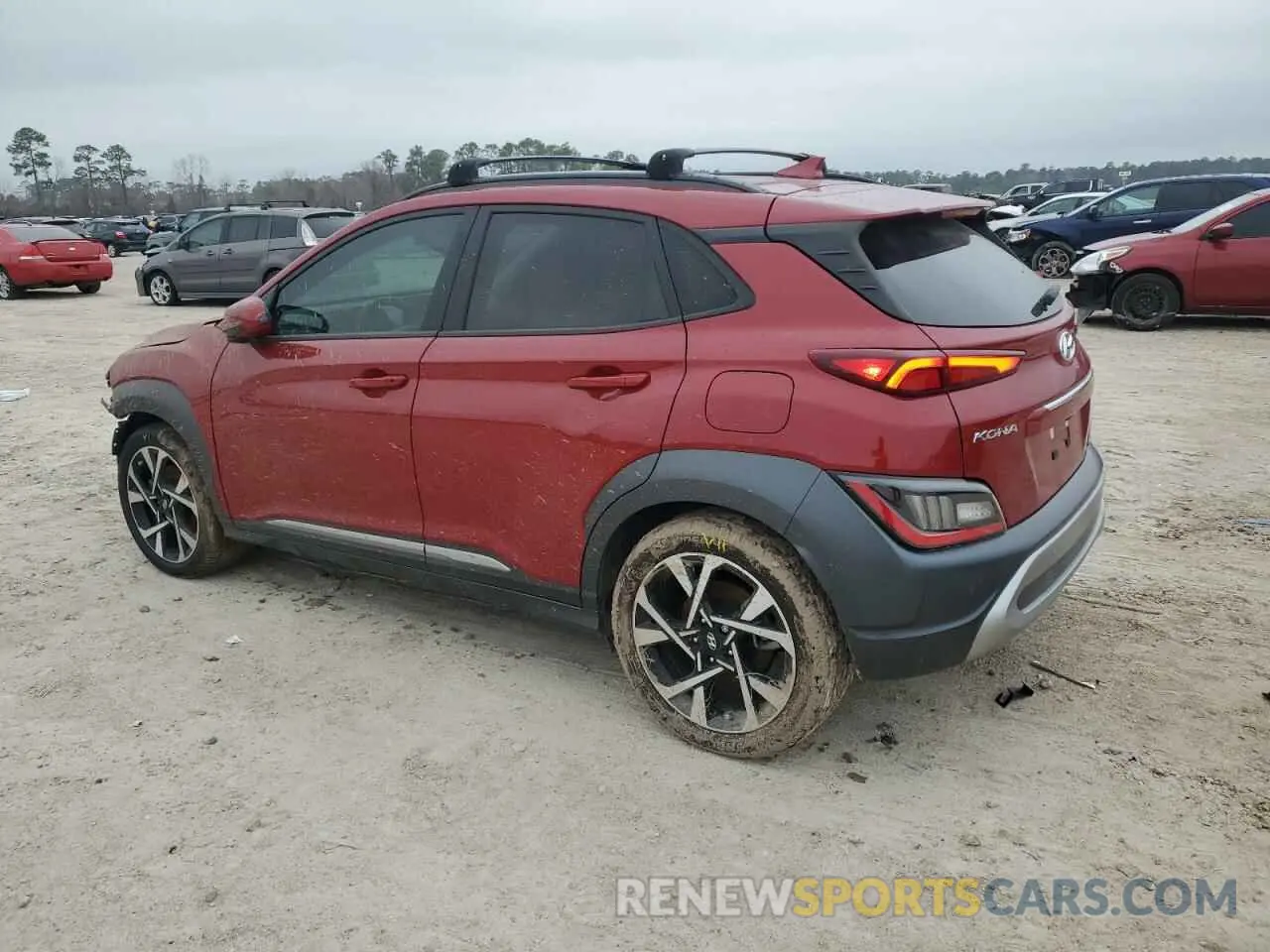 2 Photograph of a damaged car KM8K53A33NU843271 HYUNDAI KONA 2022